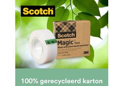 Plakband Scotch Magic 900 19mmx30m onzichtbaar mat