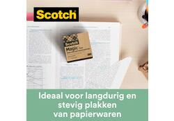 Plakband Scotch Magic 900 19mmx30m onzichtbaar mat