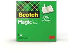 Plakband Scotch Magic 810 19mmx33m onzichtbaar mat