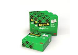Plakband Scotch Magic 810 19mmx33m onzichtbaar transparant 4 rollen