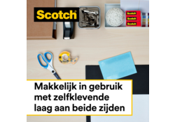 Plakband Scotch 665 12mmx22.8m dubbelzijdig