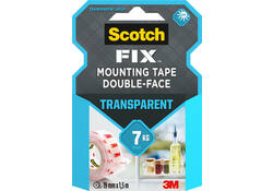 Plakband Scotch dubbelzijdig 19mmx1.5m transparant