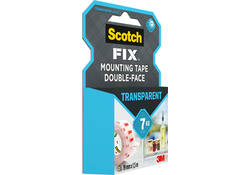 Plakband Scotch dubbelzijdig 19mmx1.5m transparant