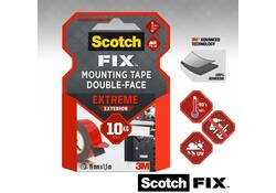Plakband Scotch Extreme Exterior 19mm x 1,5m dubbelzijdig