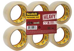 Verpakkingstape Scotch Heavy 50mmx66m transparant 6 rollen