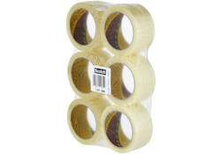 Verpakkingstape Scotch 371 50mmx66m transparant PP 6 rollen