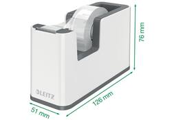 Plakbandhouder Leitz WOW wit/grijs
