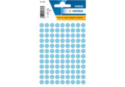 Etiket HERMA 1843 rond 8mm blauw 540stuks
