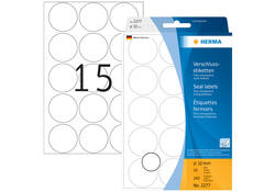 Etiket HERMA 2277 rond 32mm transparant 240stuks