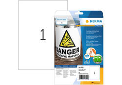 Etiket HERMA 9500 210x297mm weerbestendig wit 10stuks