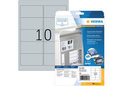 Etiket HERMA 4223 96x50.8mm folie zilver 250stuks