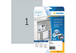 Etiket HERMA 4224 210x297mm weerbestendig zilver 25stuks