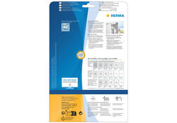 Etiket HERMA 4224 210x297mm weerbestendig zilver 25stuks