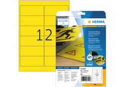 Etiket HERMA 8029 99.1x42.3mm weerbestendig geel 300stuks