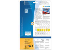 Etiket HERMA 8034 30mm rond weerbestendig geel 1200stuks