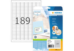 Etiket HERMA 4333 25.4X10mm A4 25st