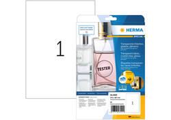 Etiket HERMA 8020 210x297mm transparant 25stuks