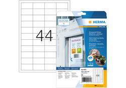 Etiket HERMA 4572 48.3x25.4mm folie wit 880st