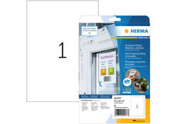 Etiket HERMA 4577 210x297mm folie wit 20stuks
