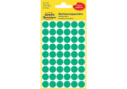 Etiket Avery Zweckform 3143 rond 12mm groen 270stuks