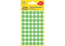 Etiket Avery Zweckform 3149 rond 12mm lichtgroen 270stuks