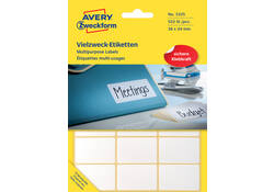 Etiket Avery Zweckform 3325 38x24mm wit 522stuks
