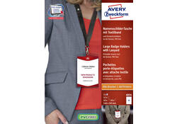 Badge Avery 4834 A6 hoes + insteekkaarten 10 stuks
