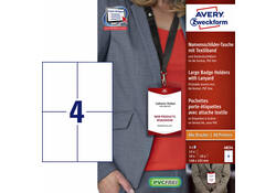 Badge Avery 4834 A6 hoes + insteekkaarten 10 stuks