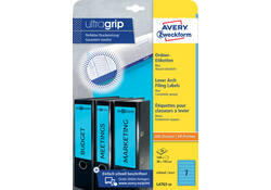 Rugetiket Avery Zweckform smal 38x192mm zelfklevend smal blauw