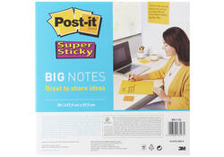 Memoblok Post-it Super Sticky Big Notes BN11-EU geel 279x279mm