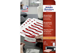 Badgekaart Avery L4726-20 40x75mm microperforatie