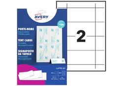 Tafelnaambord Avery L4795-20 180x60mm wit 40stuks