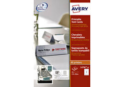 Tafelnaambord Avery L4796-20 210x60mm wit 20stuks