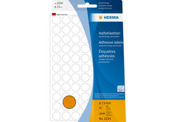 Etiket HERMA 2234 rond 13mm fluor oranje 1848stuks