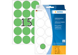 Etiket HERMA 2275 rond 32mm groen 480stuks