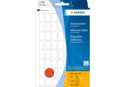 Etiket HERMA 2342 12x18mm rood 1792stuks