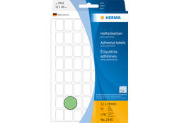Etiket HERMA 2345 12x18mm groen 1792stuks