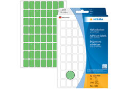 Etiket HERMA 2345 12x18mm groen 1792stuks