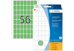 Etiket HERMA 2345 12x18mm groen 1792stuks