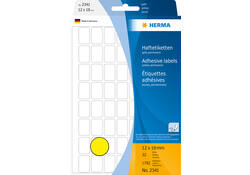 Etiket HERMA 2341 12x18mm geel 1792stuks