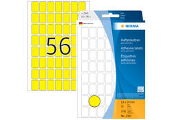 Etiket HERMA 2341 12x18mm geel 1792stuks