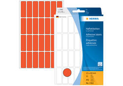 Etiket HERMA 2362 13x40mm rood 896 stuks
