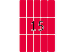 Etiket HERMA 2416 20x50mm fluor rood 360stuks
