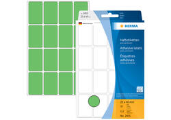 Etiket HERMA 2455 25x40mm groen 512stuks