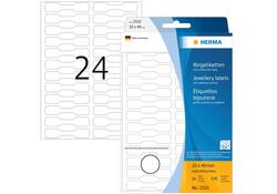 Etiket HERMA 2510 10x49mm wit 600 stuks