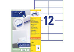 Etiket Avery Zweckform 3424 105x48mm wit 1200stuks
