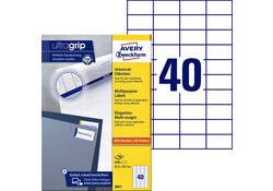 Etiket Avery Zweckform 3651 52.5x29.7mm wit 4000stuks