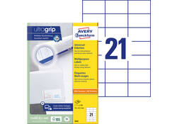 Etiket Avery Zweckform 3652 70x42.3mm wit 2100stuks