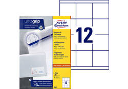 Etiket Avery Zweckform 3661 70x67.7mm wit 1200stuks
