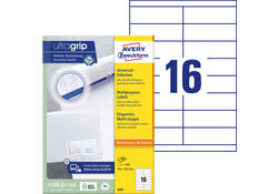 Etiket Avery Zweckform 3665 105x33.8mm wit 1600stuks